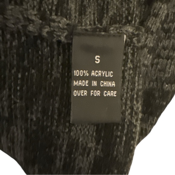 IZ Byer•Small• Sweater Dress•Grey & Black Marbled•Long Sleeve•Above Knee Mini - Picture 6 of 8